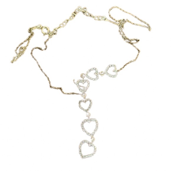 Jewelry - 14KT Gold Plated Sterling Silver Heart Necklace